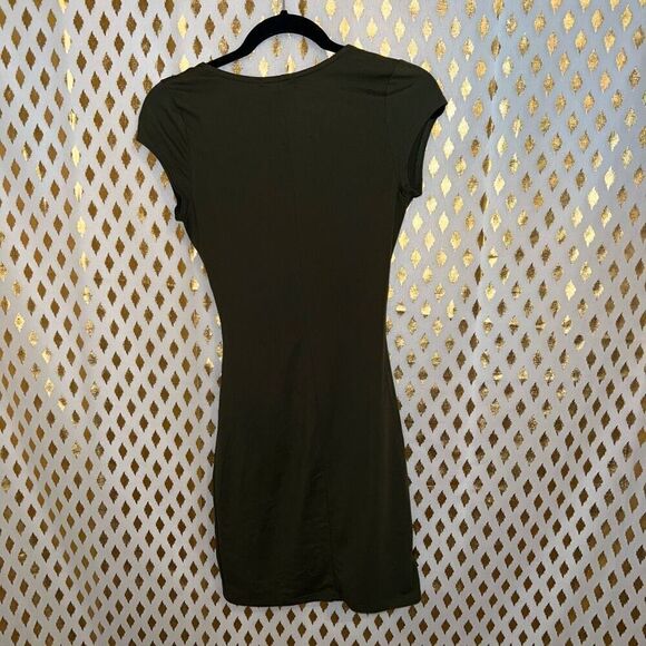 Joe & Elle dark green wrap style dress size S - Picture 7 of 8